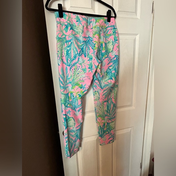 Lilly Pulitzer LUXLETIC Corso Pants UPF 50+ size 10 Mandevilla Baby Hip Nautic - Picture 3 of 3